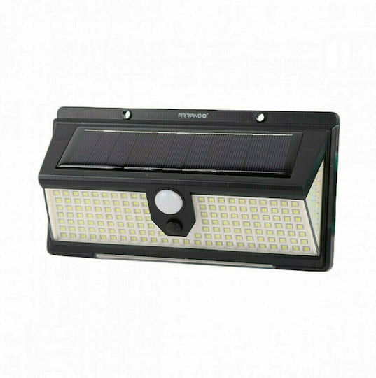 Arrango Ηλιακό Φωτιστικό Δρόμου Ψυχρό Λευκό 6500K με Αισθητήρα Κίνησης και Φωτοκύτταρο IP65