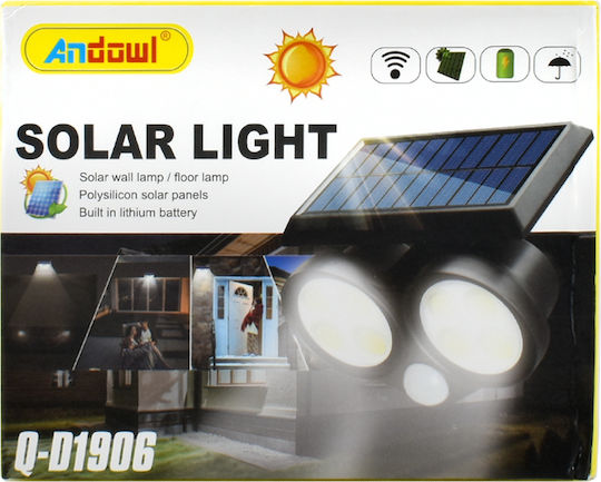 Andowl Επιτοίχιο Ηλιακό Φωτιστικό Q-D1906