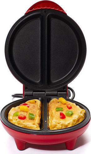 Hoomei Ηλεκτρική Ομελετιέρα 750W Κόκκινη HM-5848