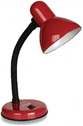 Φωτιστικό Γραφείου Μεταλλικό σε Κόκκινο Χρώμα Ε27