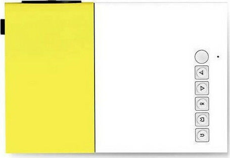 YG-300 Mini Projector Λάμπας LED Κίτρινος