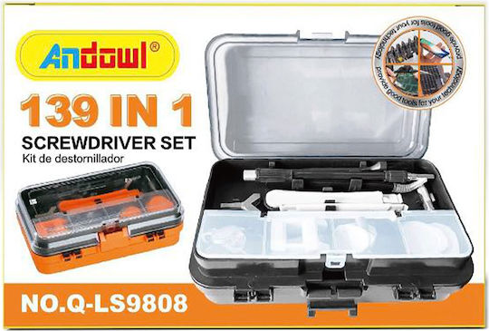 Andowl  Σετ Κατσαβίδι Χειρός 139 τμχ