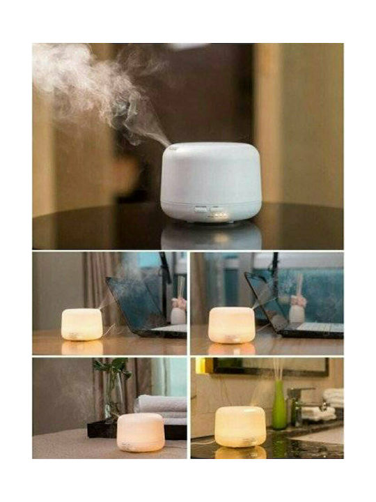 Led Συσκευή Αρωματοθεραπείας Υπερήχων Benice A770 με Χρονοδιακόπτη Λευκή 300ml