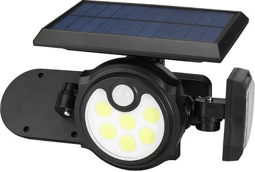 Στεγανός Ηλιακός Προβολέας LED Ψυχρό Λευκό με Αισθητήρα Κίνησης IP67 SH-1206B