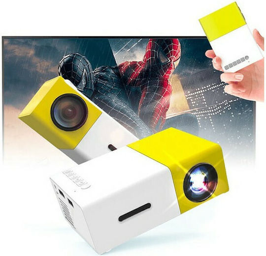 YG-300 Mini Projector Λάμπας LED Κίτρινος