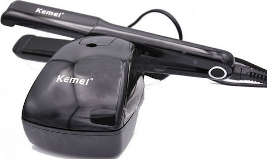 Kemei KM-9090 Επαγγελματική Πρέσα Μαλλιών με Ατμό