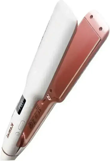 Kemei KM-1037 Πρέσα Μαλλιών με Κεραμικές Πλάκες 30W