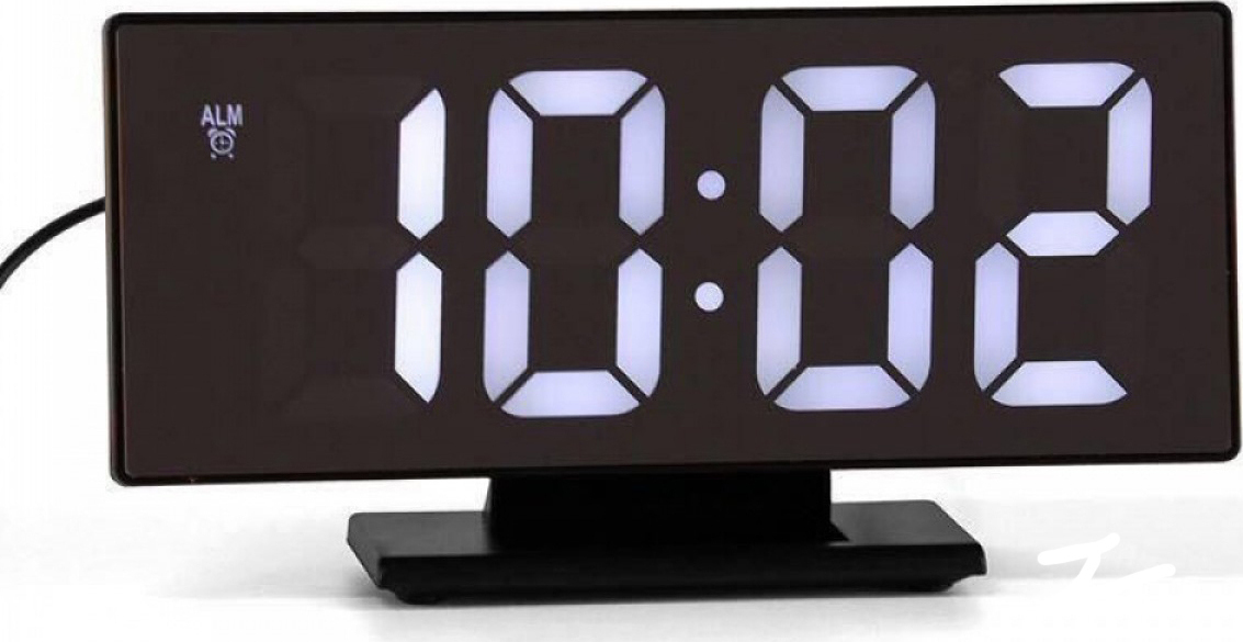 DS-3618L Επιτραπέζιο Ψηφιακό Ρολόι με Ξυπνητήρι Black