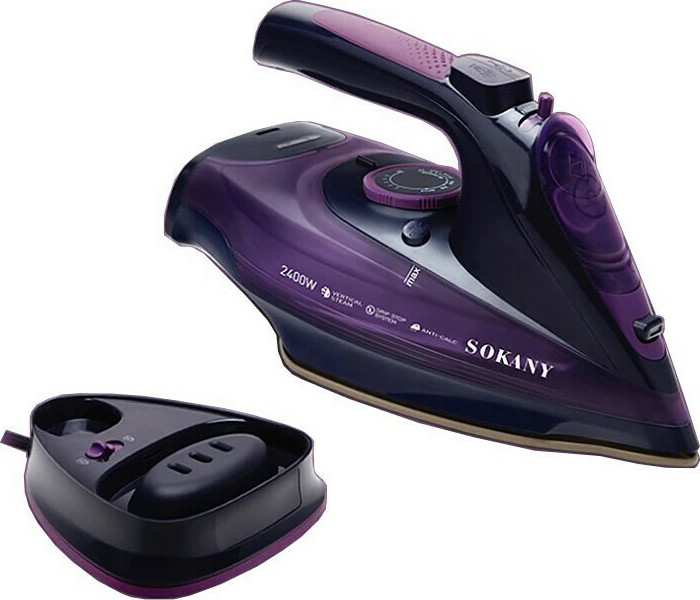 Sokany SK-2085 Steam Iron 2400W withContinuous Steam 35g/min Purple