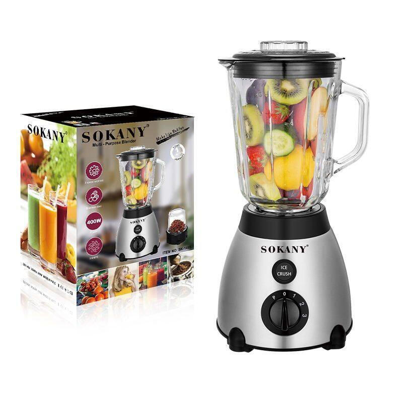 Sokany SK-149S Μπλέντερ για Smoothies 1.5lt 400W Ασημί