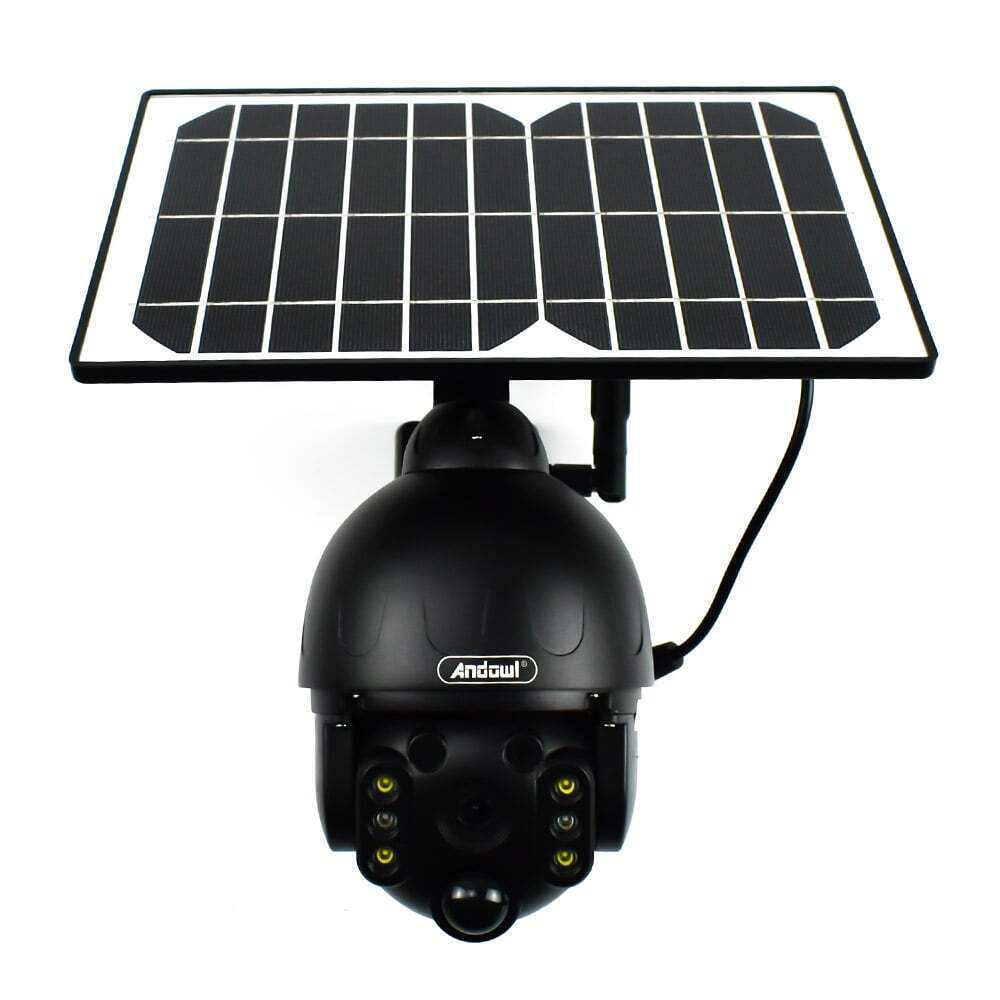 Andowl IP Κάμερα Παρακολούθησης Wi-Fi 1080p Full HD Αδιάβροχη Μπαταρίας με Αμφίδρομη Επικοινωνία σε Μαύρο Χρώμα Q-SX80