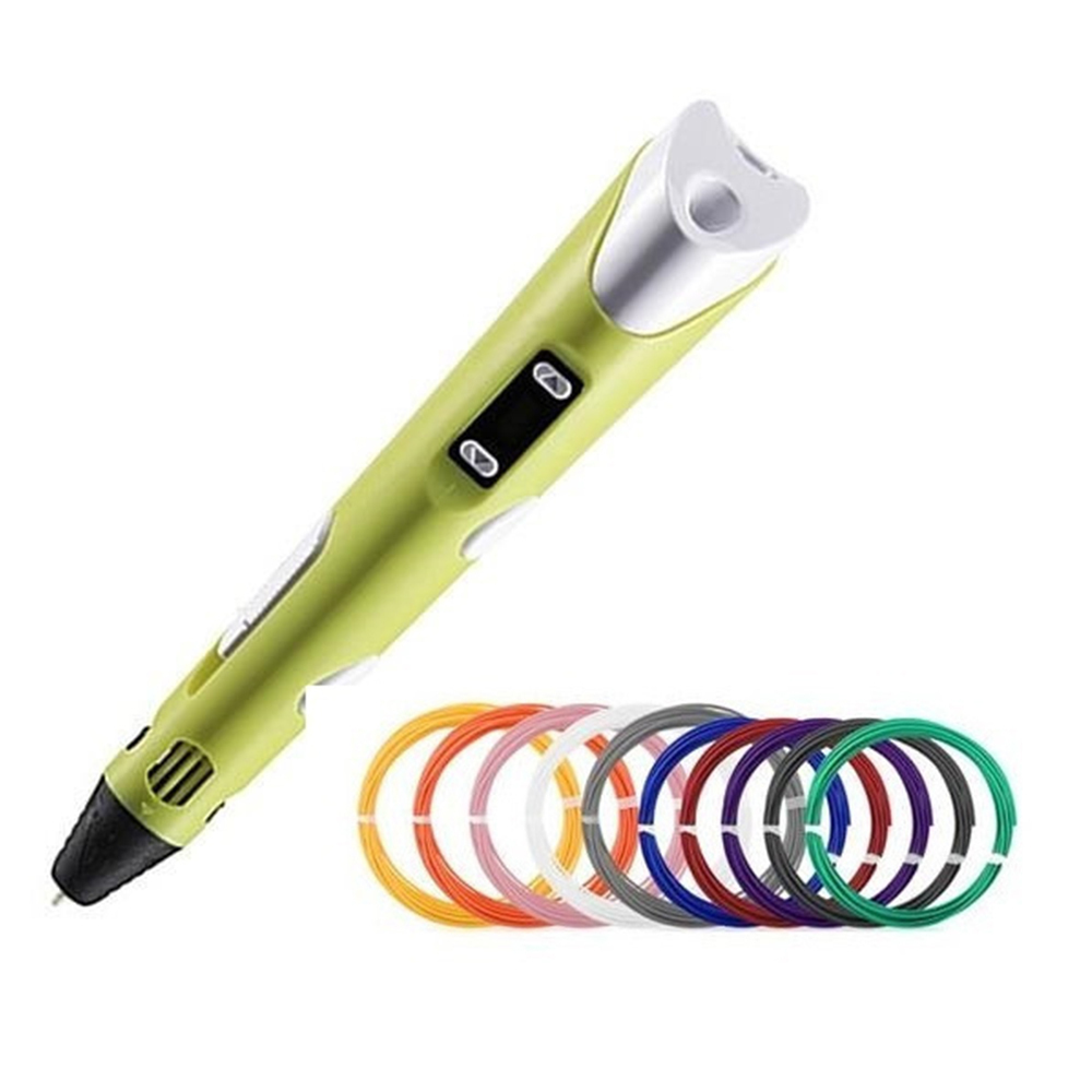 3D Pen με 10 Νήματα Εκτύπωσης Κίτρινο 40241