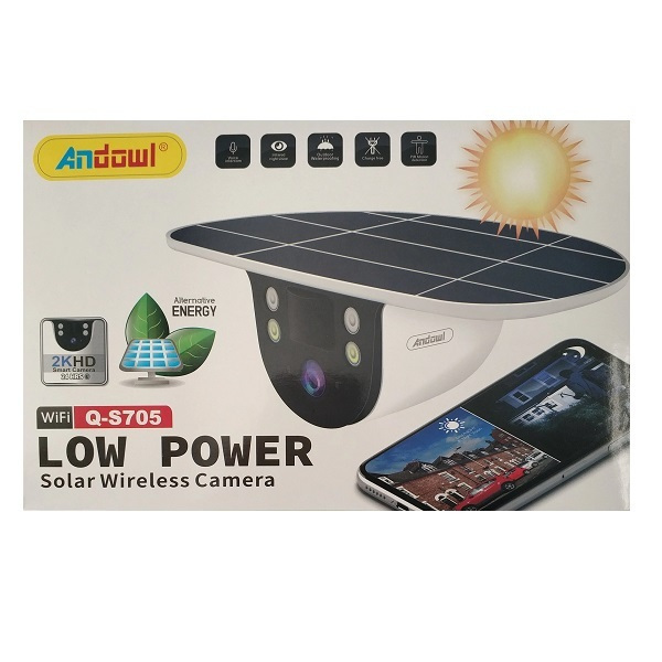 Andowl IP Κάμερα Παρακολούθησης Wi-Fi 4MP Full HD+ Αδιάβροχη Μπαταρίας με Αμφίδρομη Επικοινωνία Q-S705
