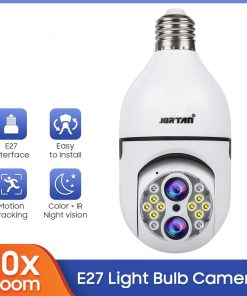 IP Κάμερα Παρακολούθησης Wi-Fi 1080P E27 Εσωτερικού και Εξωτερικού Χώρου με Νυχτερινή Λήψη 355° – Αμφίδρομη Επικοινωνία και Micro SD Θύρα JT-8177-2HP